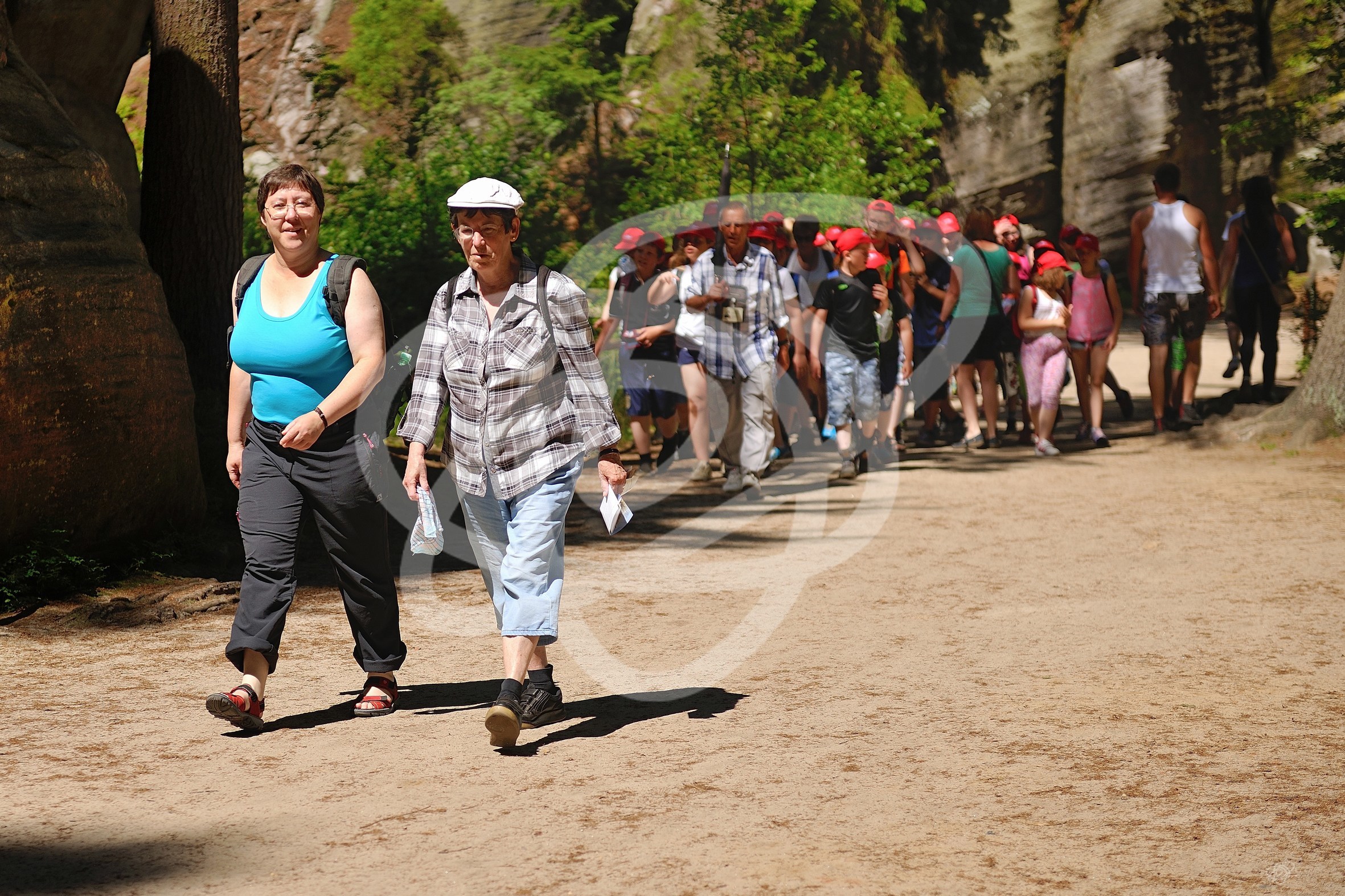 Pěší turistika ve skalách